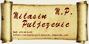 Milašin Puljezević vizit kartica